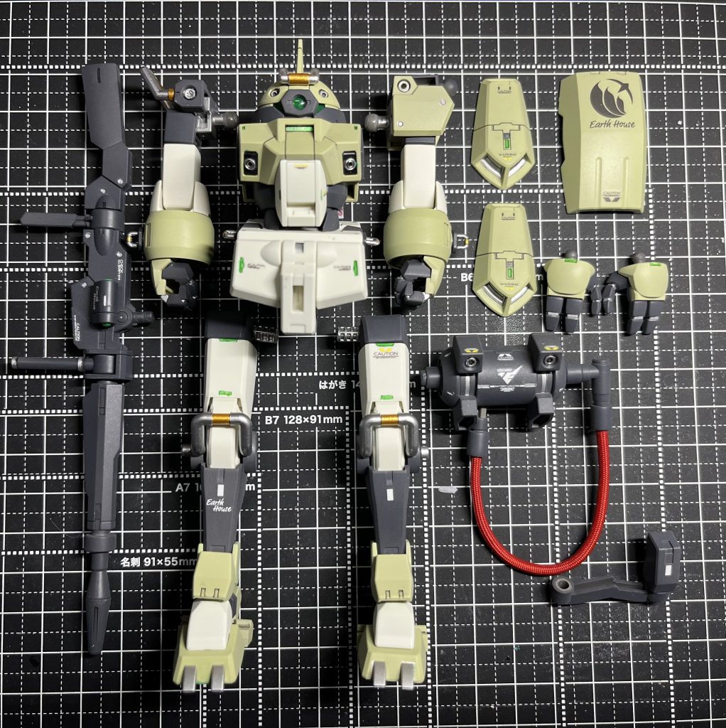 部品一式。エネルギーチューブが細く感じたので、分厚いものに効果しました。