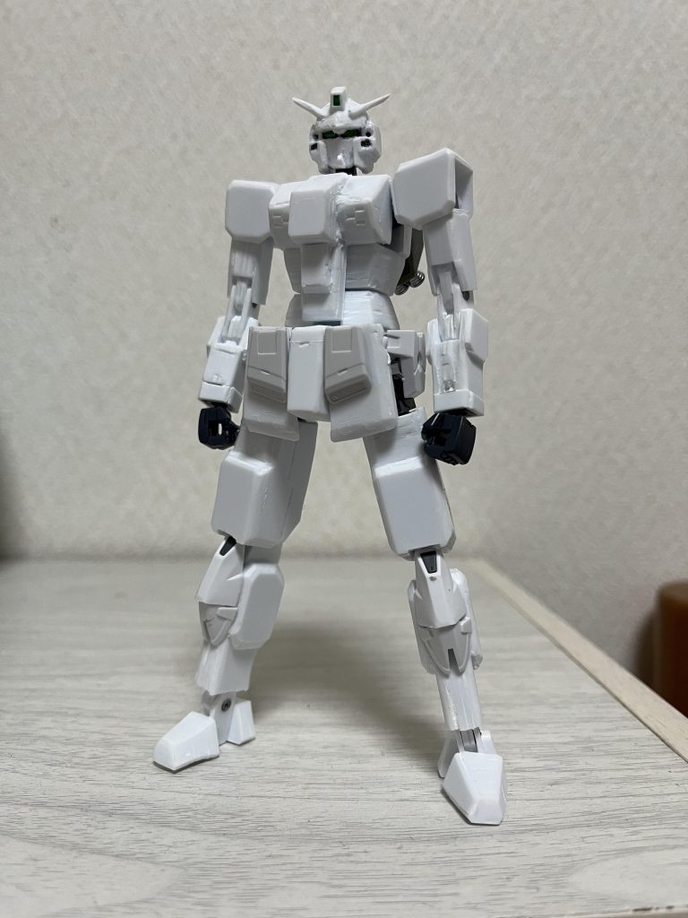 脚はこのほぼフルスクラッチ機体1号から拝借しました。箱組みが下手くそなので重いです。