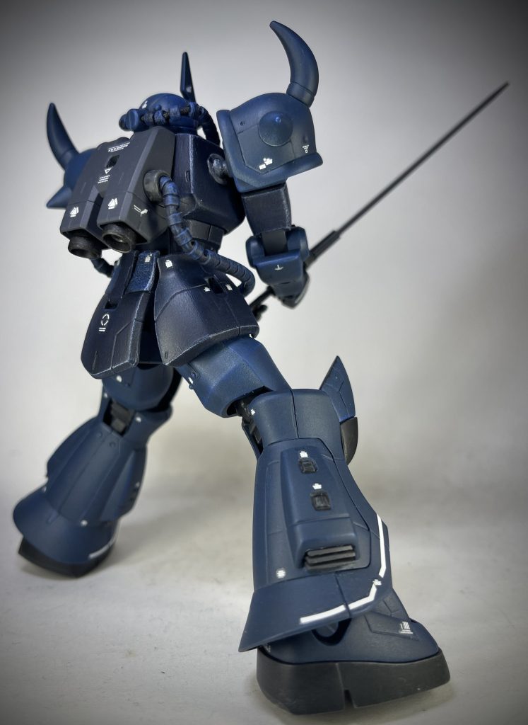 バックショット脚の排気ダクト部分に加工追加。腰の後ろ部分アーマー改修