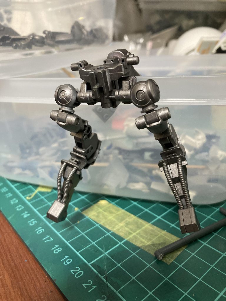 フレームは水性ホビーカラーのグレーサフ▶︎焼鉄色