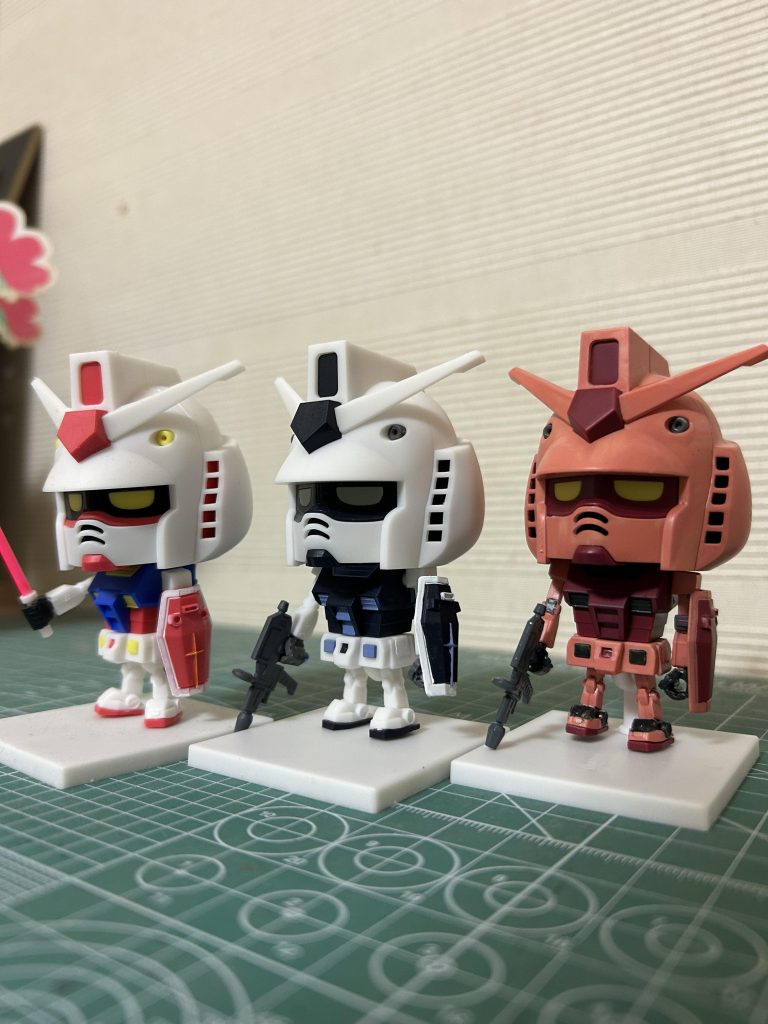 いままで作ったガンプラくん並べてみました😊