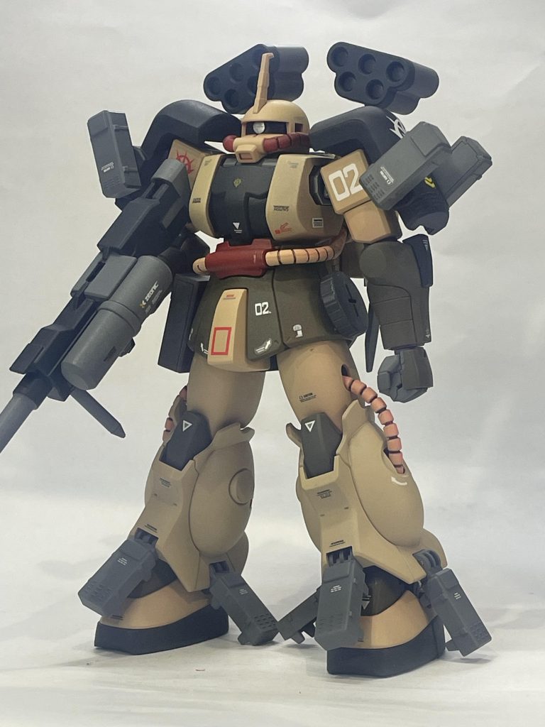 HG ザクアメイジングをデザート・タイプカラーに全塗装。名付けてデザート・ザクアメイジング(そのまんま)