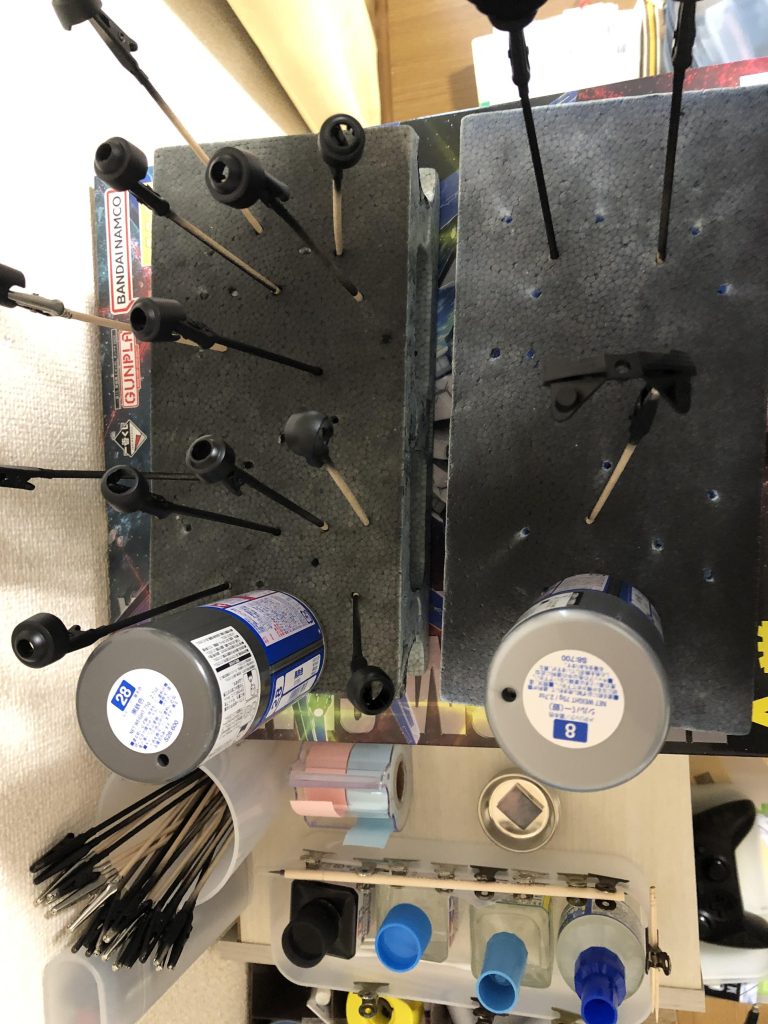 サーフェイサー塗布の様子です