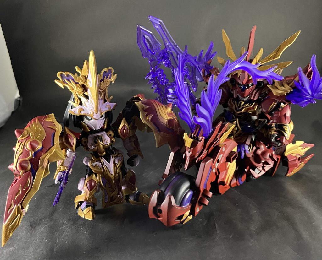 貂蝉クシャトリヤと並べてみました！最後までご覧いただきありがとうございました🙇