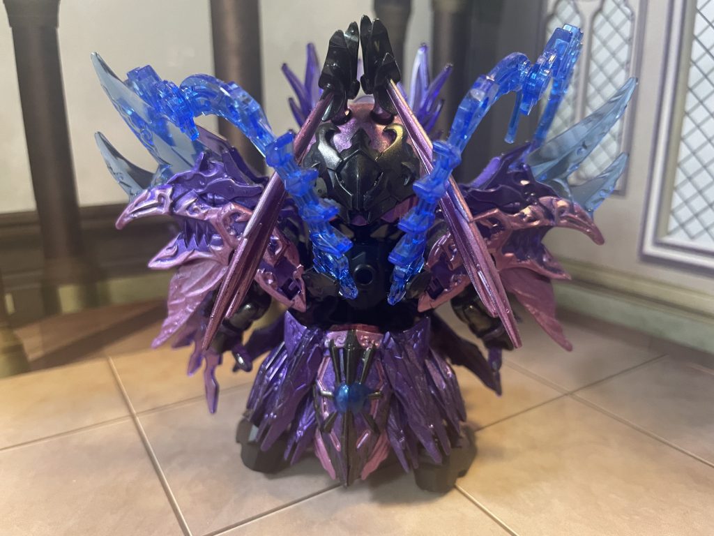 バックショット。色味からつけた孫尚香さんの武器がムーンっぽいな…と