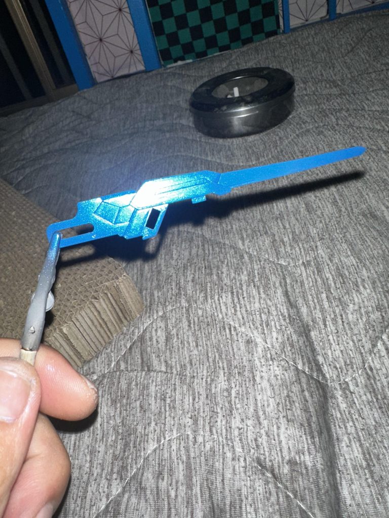 修正後。塗装でうまく隠れてなんとかなりました。