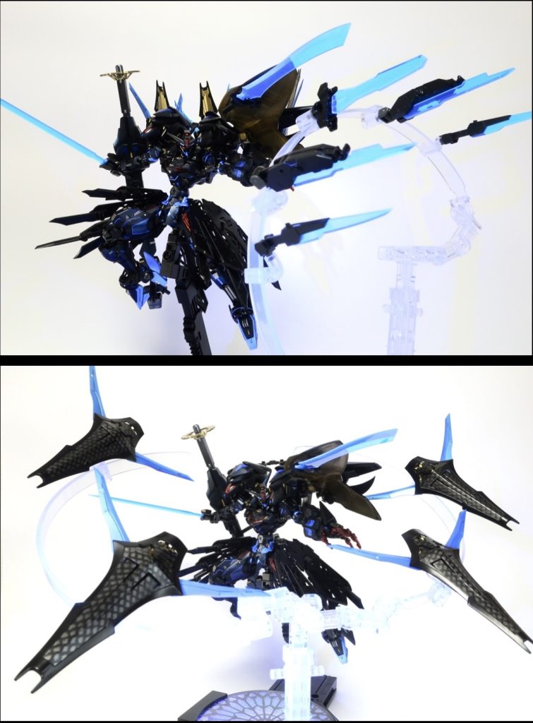 マントやバックパックからガンビットを射出。攻守両面で活躍します