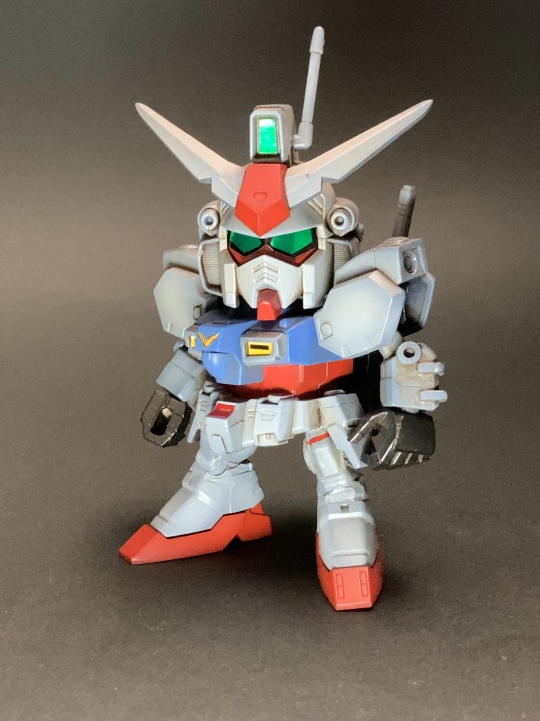 SDガンダム試作1号機 GP01ゼフィランサス–3枚目/制作者:@jiyu_nitsukuruきあい模型
