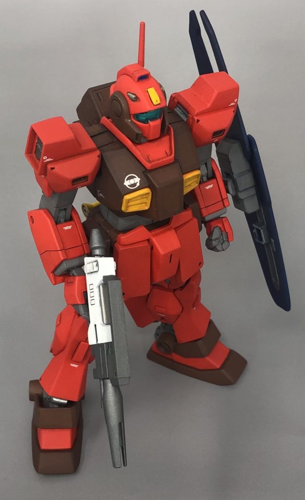 こちらも親指の付け根は関節色ではなく装甲色でしっかりと塗り分けてあります。