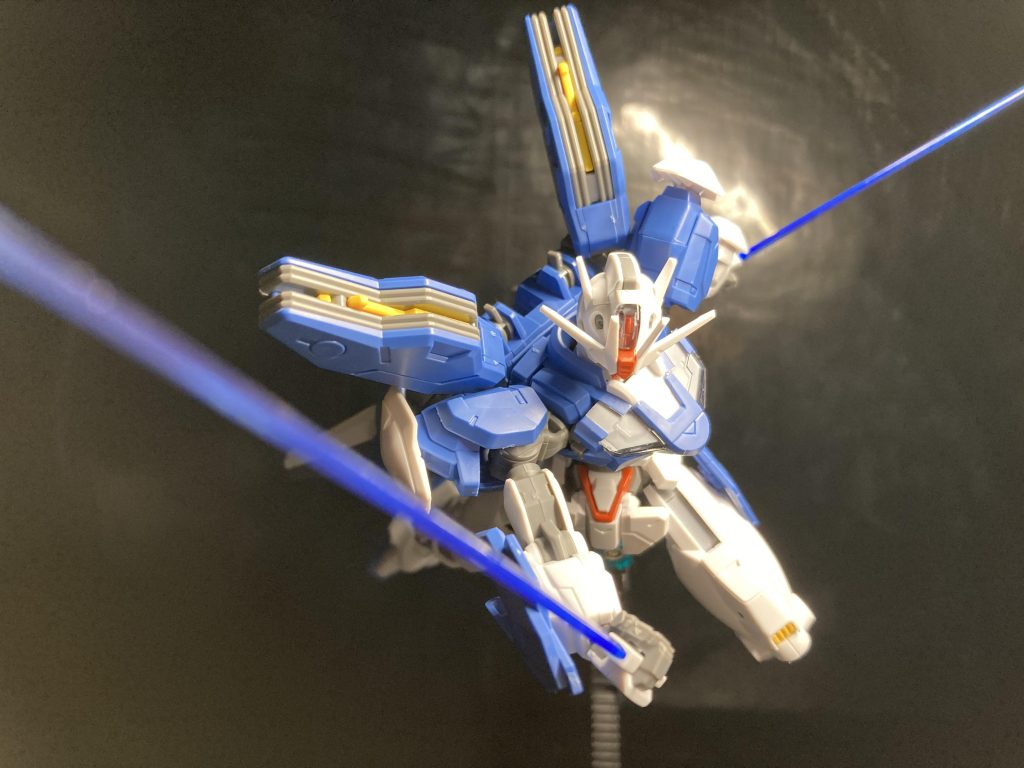 ビームサーベル二刀流！サーベルの刃の色は青い刃が一番好きです！