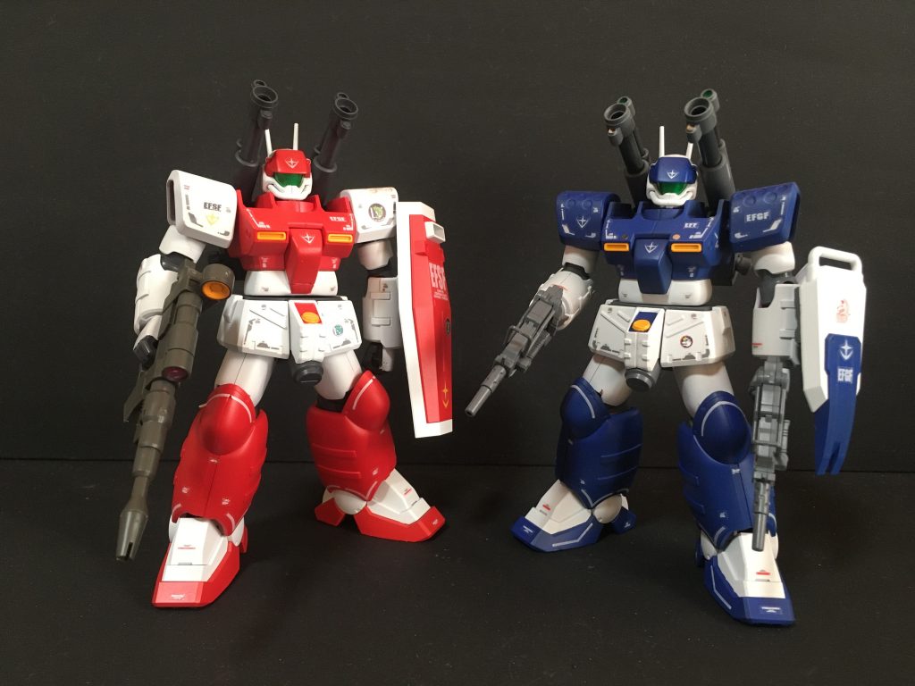 量産型ガンキャノンの2ショット地上戦用 ホワイトディンゴ隊機 https://gumpla.jp/hg/1609039宇宙戦用 不死身の第4小隊機 https://gumpla.jp/hg/1657212