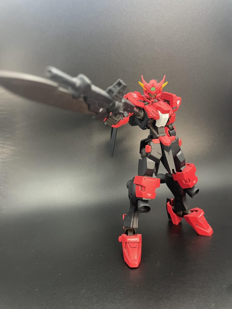 ライフルは銃剣にしました。剣はアストレアのものをつけました。取り外せます