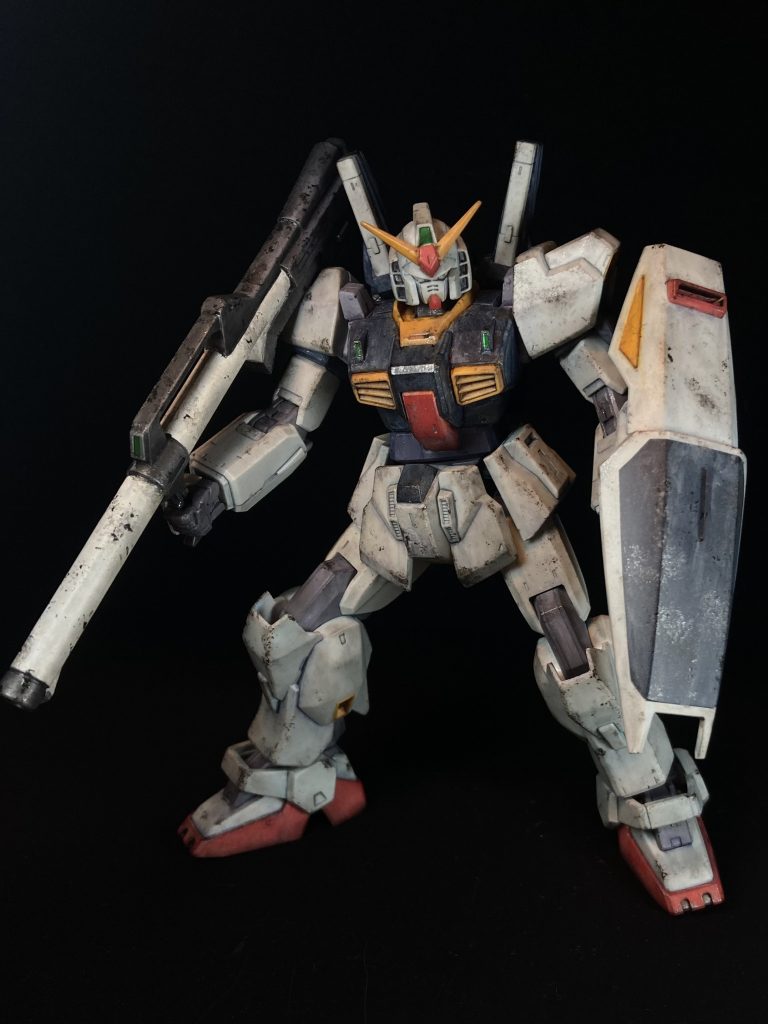 HGガンダムMk-II成形色を活かしたウェザリング仕上げ–3枚目/制作者：KIRAKUNI-GP