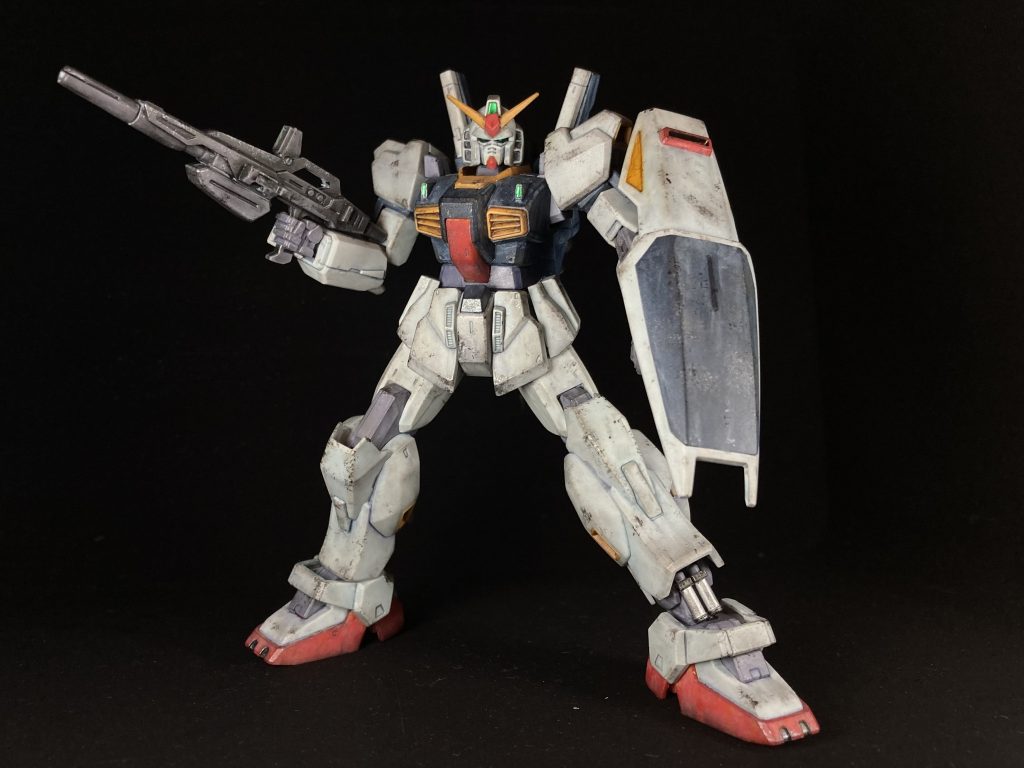 HGガンダムMk-II成形色を活かしたウェザリング仕上げ–2枚目/制作者：KIRAKUNI-GP