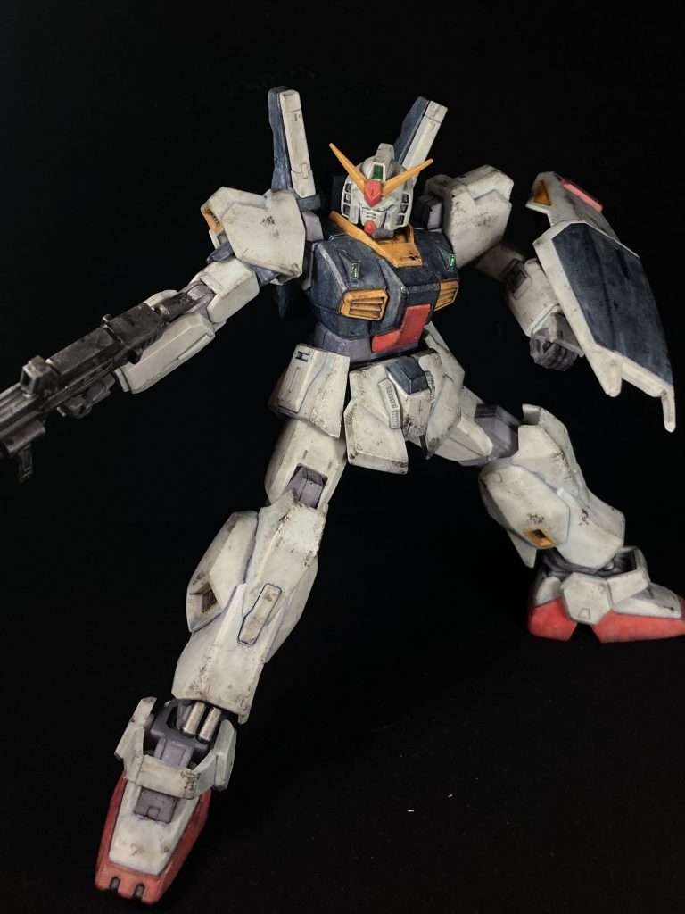 HGガンダムMk-II成形色を活かしたウェザリング仕上げ–4枚目/制作者：KIRAKUNI-GP