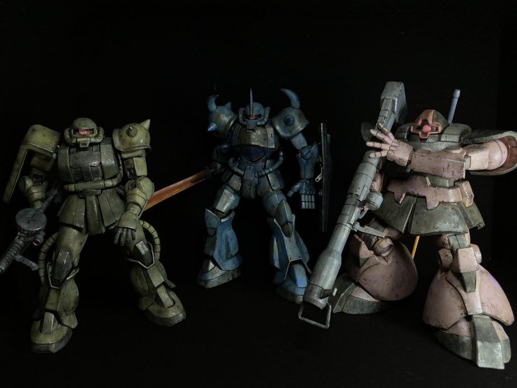 地上用MSトリオグフとドムもガンスタに投稿してますのでよろしかったらご覧ください。