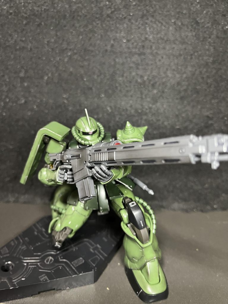 ゲームでは対艦ライフル装備できませんが…半光沢仕上げになりますご覧くださりありがとうございました😊