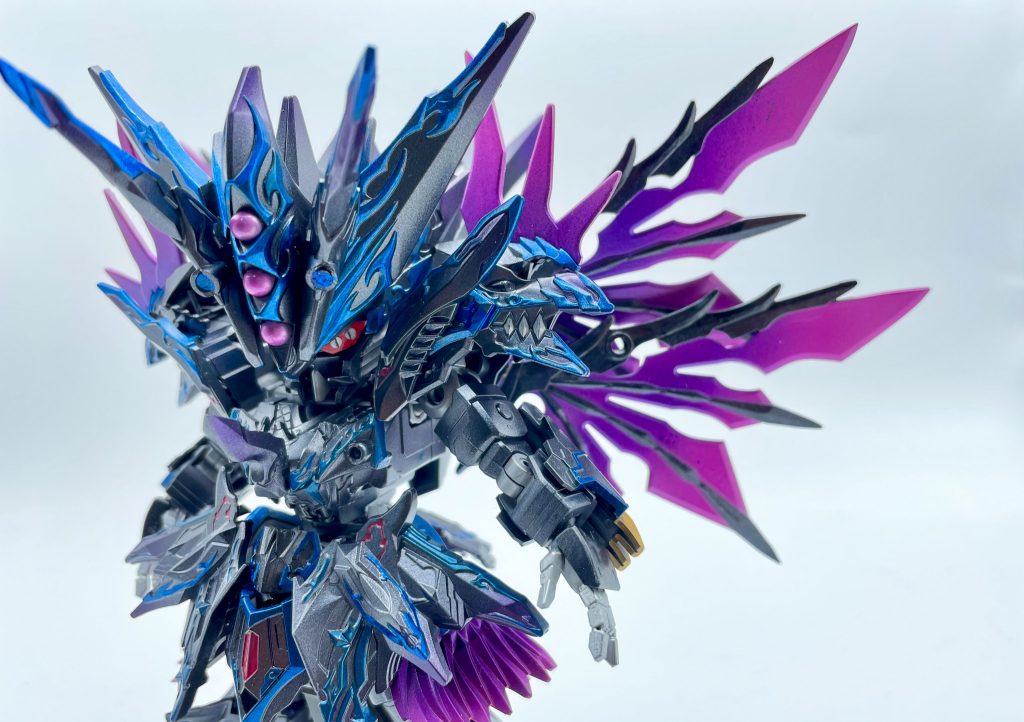 顔まんまドミナントじゃつまらないのでツノを増設、眼を重瞳(て言うんですって)にしました