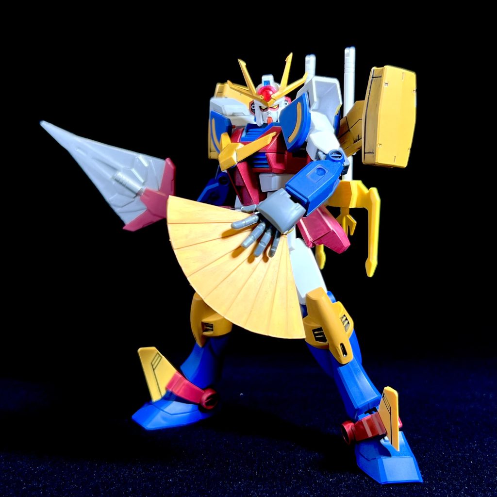 発売日から1日で仕上げました!こういうネタは作っていて楽しいですね!ウイングはヴィートルーウェポンズのものを大型化しました。ツノはフラッグを再接着して整形しました。この加工で1番ダ⚪︎ターンらしさが出たと思います。最後までご覧いただき、誠にありがとうございました!