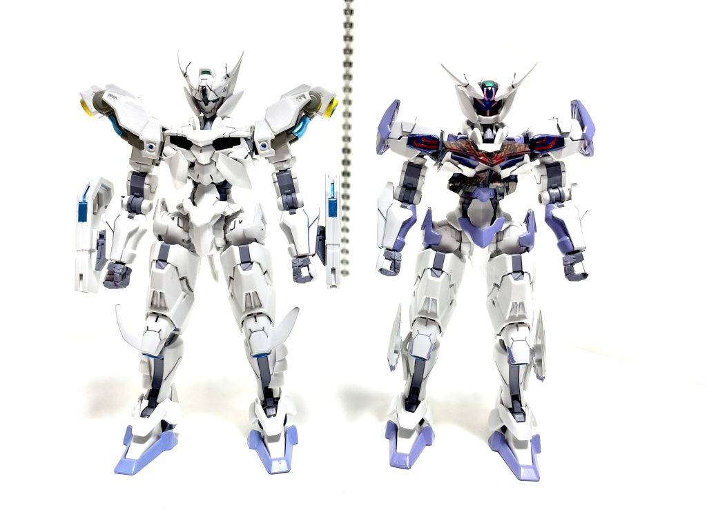 「ガンダムルブリスエオル」との比較。