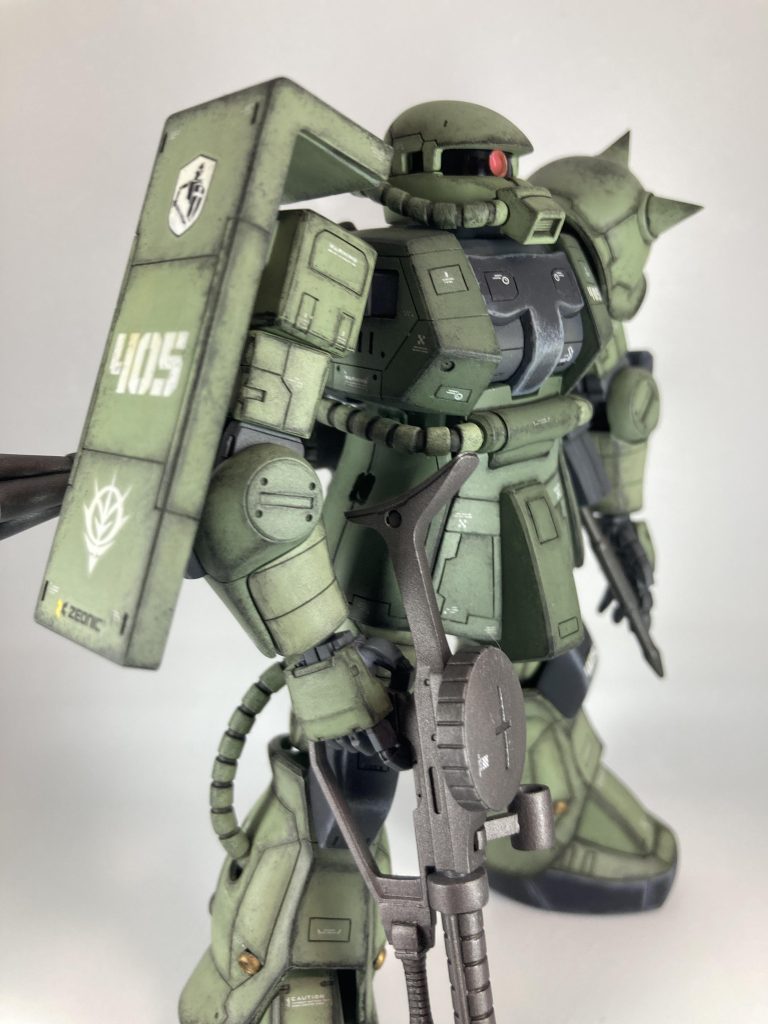 シールドの部隊マークはIV号戦車のものを使用一年戦争で名もなき部隊で使用された設定