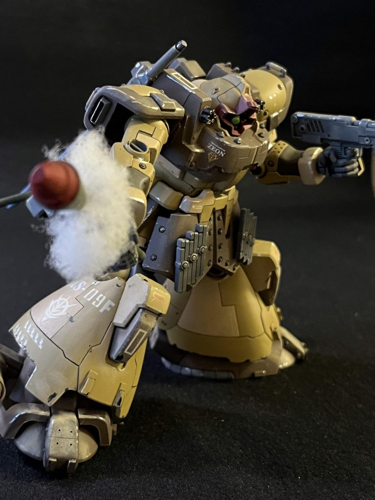 折れたシュツルムファウストは瞬着と綿で修復エフェクトパーツにしました