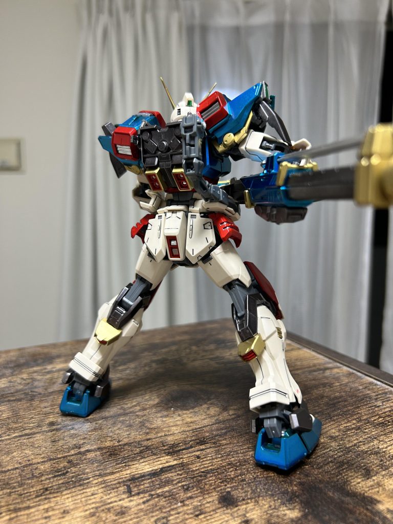 バックショット。ビーム砲との連結部分、ギチギチ過ぎで折れました。