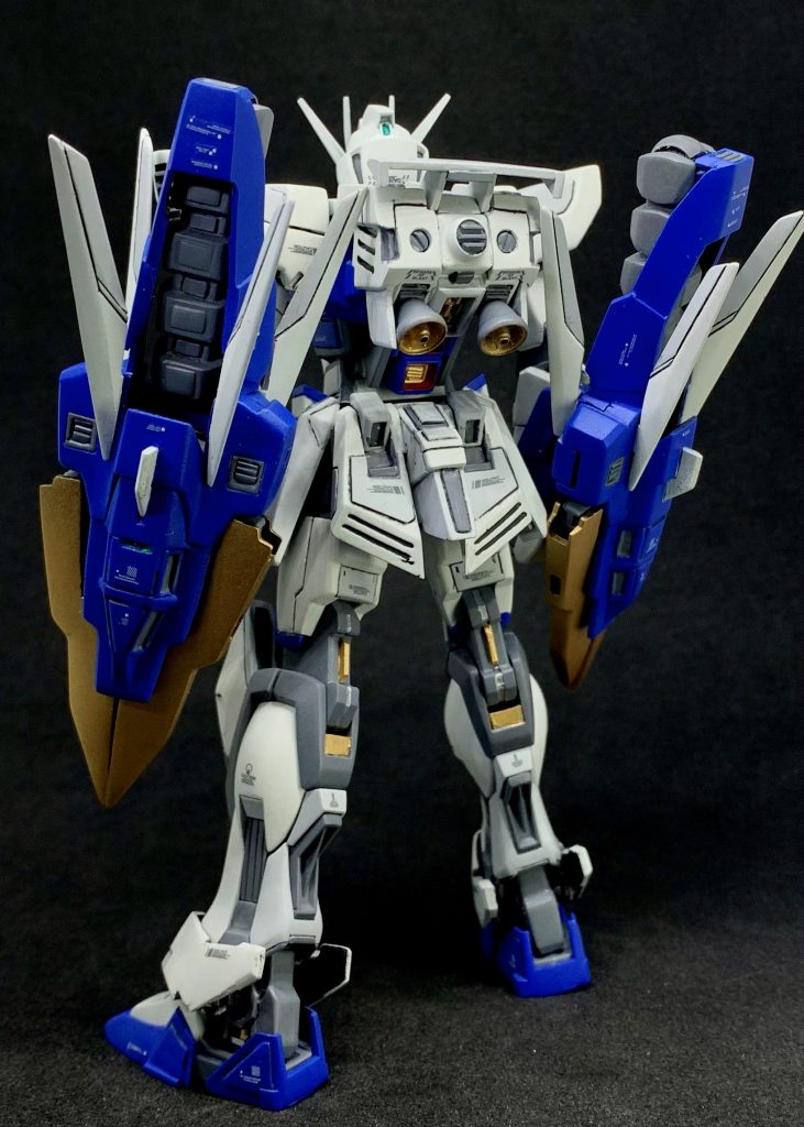 リアスカートは上部ストライク下部がナタクのを合わせました。バックパックはプラバンから製作しました。