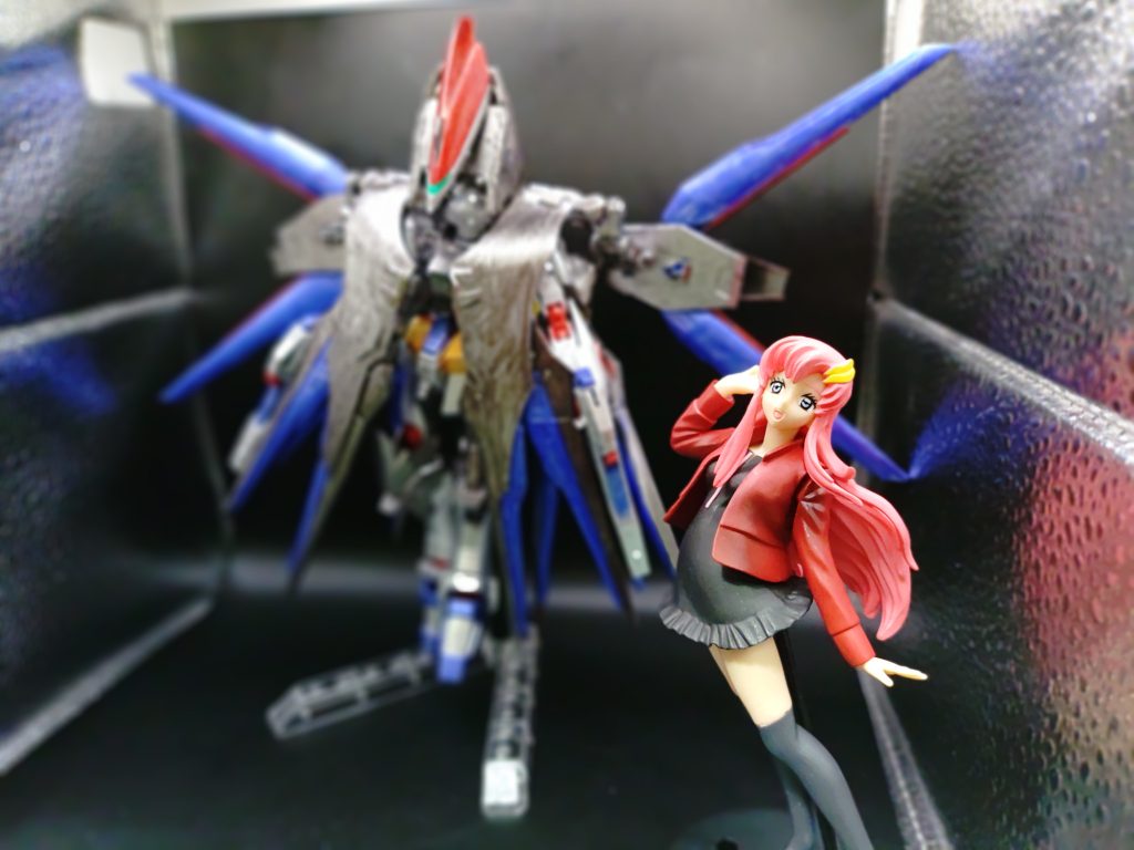 ◯ハイマットモードサイレントゼロでも高機動モードであるハイマットモードにする事が可能です。バッテリー起動のため、急速な移動よりも、安定した三次元移動に適応するために周囲のクロークを少し開き、サイドのみ背部に展開します。