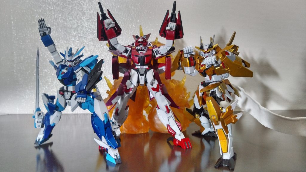 「「「シンフォギア」」」「太陽戦隊サンバルカン」のパロディがしたかっただけなんです。ちなみに自分は「救急戦隊ゴーゴーファイブ」が世代です。シンフォギア見立てガンプラも折り返し地点！三色団子の面々も制作中なのでよかったら見ってください！