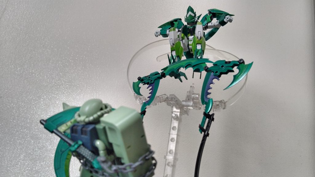 「断殺・邪刃ウォttKKK(だんさつ・じゃばうぉっく)」敵を鎖鎌で拘束して、二本の鎌をギロチン状に変形させて落とし切る物騒な技デス!切ちゃんの技名を見てたらなんだか国語力がだんだん上がってきた気がするデスよ。