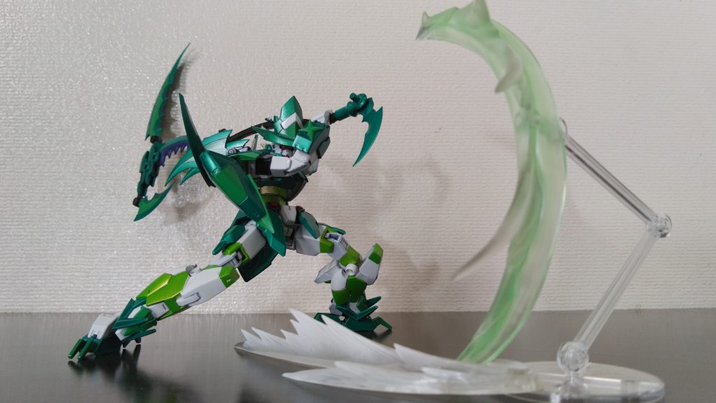 「怨刃・破アmぇRゥん(おんぱ・はーめるん)」鎌の斬撃を飛ばす技デス!技の漢字が物騒で、読みがファンシーでおもしろいデス。