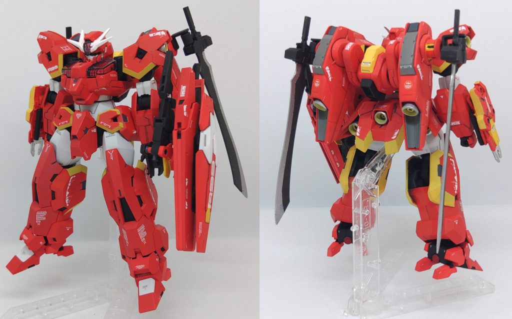 ソードルブリス・ウルの全体図です。バックパックには突撃能力を高める為ブースターユニットを装備している。