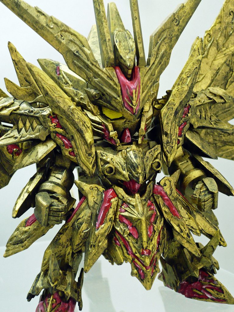 アップの画像。そういえば瞳を入れるのは…直前で止めました。あと、合わせ目処理も完全に出来ていない部分も修正している時間が無かったのでご了承下さい。スペドラの中央分割合わせ目は…かなり酷い…手強いので割と頑張って消した方ですが。反省。