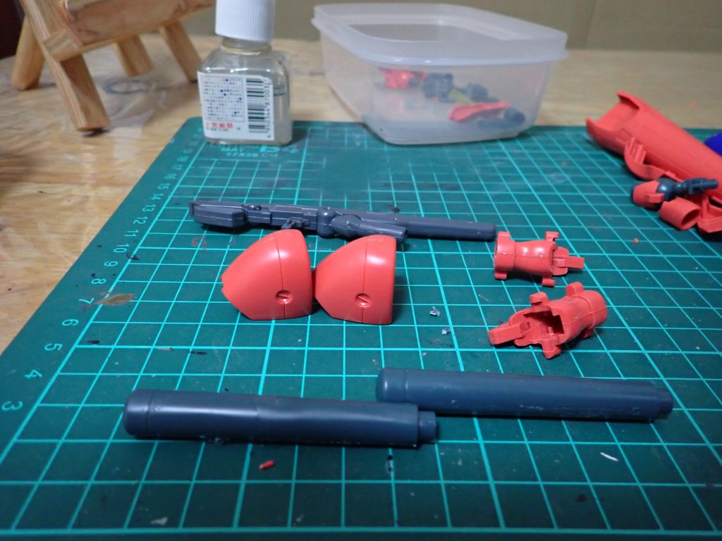 合わせ目処理したパーツです。