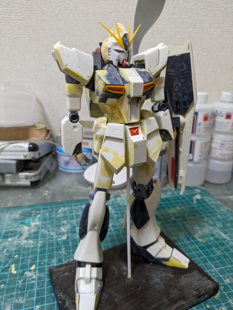 基本工作はこんな感じ。当時の作例を参考に脚の付け根の位置を変更しているだけなので爪先以外は変更してないです。