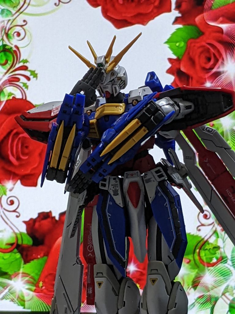 なんかナルシストっポイので薔薇背景