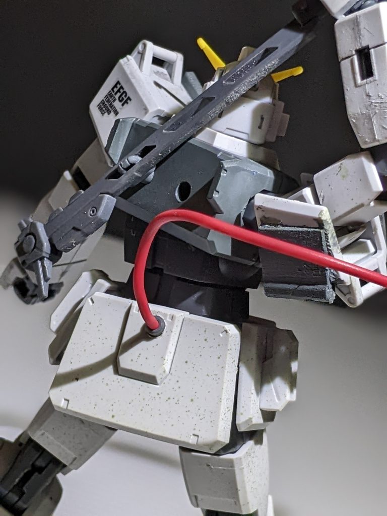 使用しない時は背部に携帯されている…