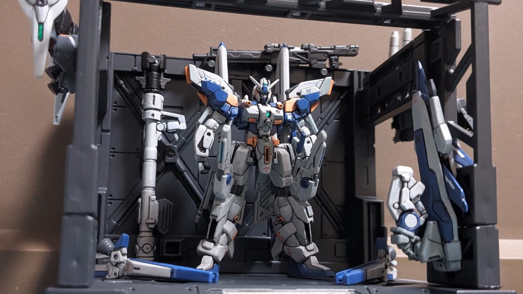 アーティファクトでここまで付属品を作ったのは初めてかも?お気に入りはビームランチャーとブースターポッドですかね🤔✨プロトフィンファンネルは一応取り外せるようにしてみました。