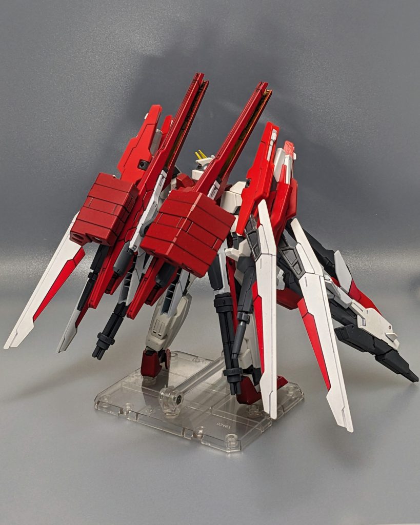 ■妄想設定過去作品をベースに、チーム全体の射撃性能カバーと、フルバースト時の予備動作簡略を目標に射撃特化型機体として強化しました。