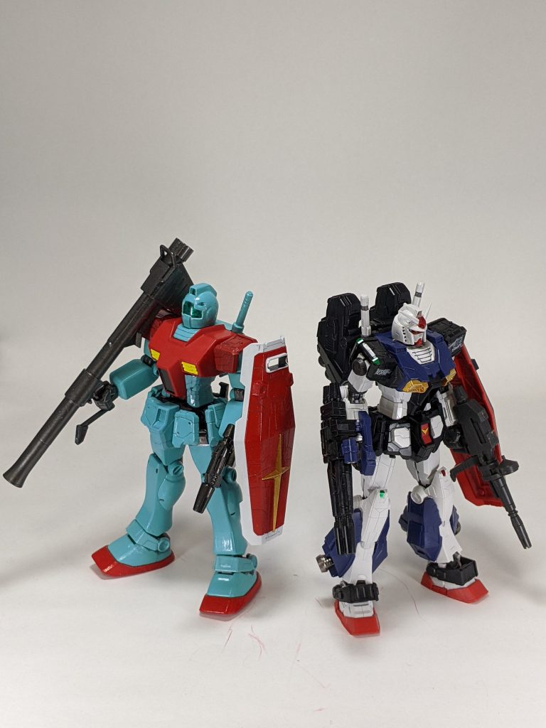 高機動型ガンダムと。ちゃんと余剰パーツを使ってることの証明です✨