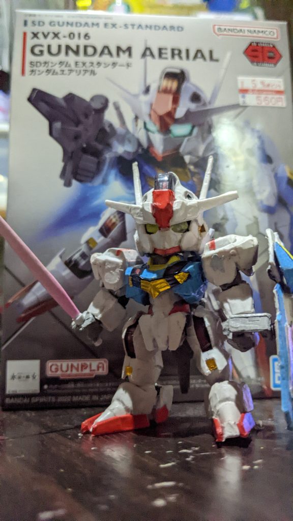 ちぎり絵風　ガンダムエアリアル　–2枚目/制作者：福狼。