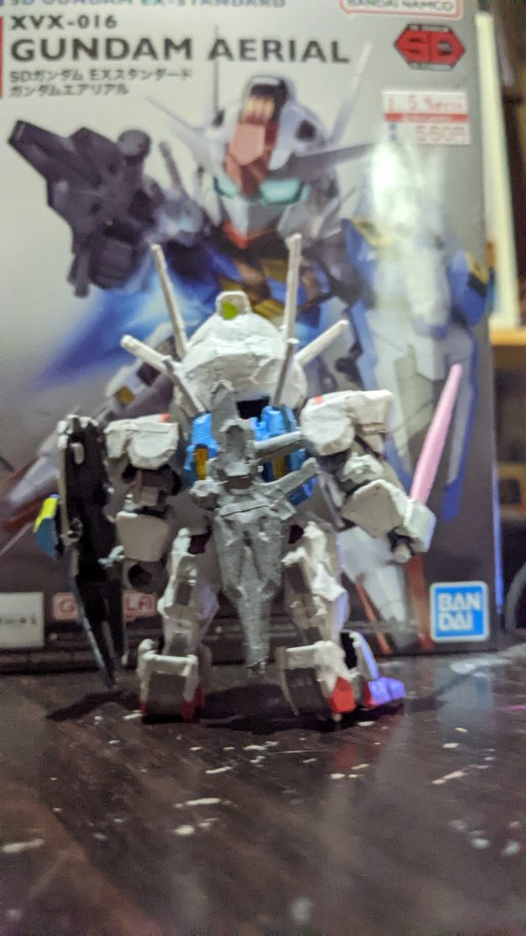 ちぎり絵風　ガンダムエアリアル　–4枚目/制作者：福狼。