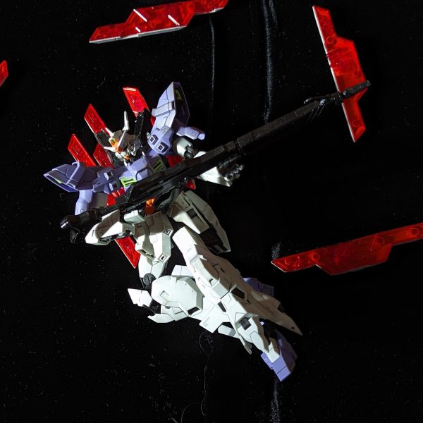 ムーンガンダム ロングライフル装備 つや消しトップコート+ウェザリングマスター