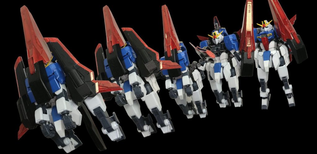 変形はこんな感じです。頭部を一度外して付け替える以外は差し替え無しで変形できちゃいます。Youtubeでは実際にリアルタイムで変形させてるのでほんとに変形するんか?って疑ってる人は見てみてくださいhttps://youtu.be/A1bFQZjiEIM