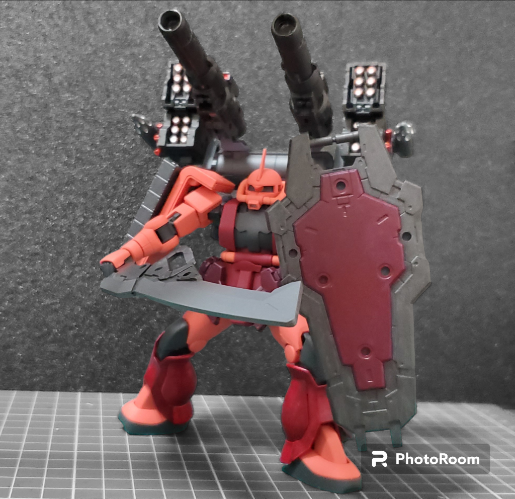 ミサイルハッチオープンとシールド装備状態