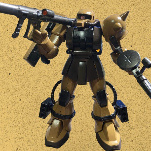 ザク2（エコプラ）デザートカラー塗装