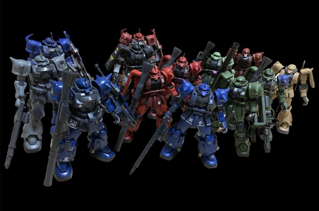 オマケです　我が家のザク&グフカスシリーズ