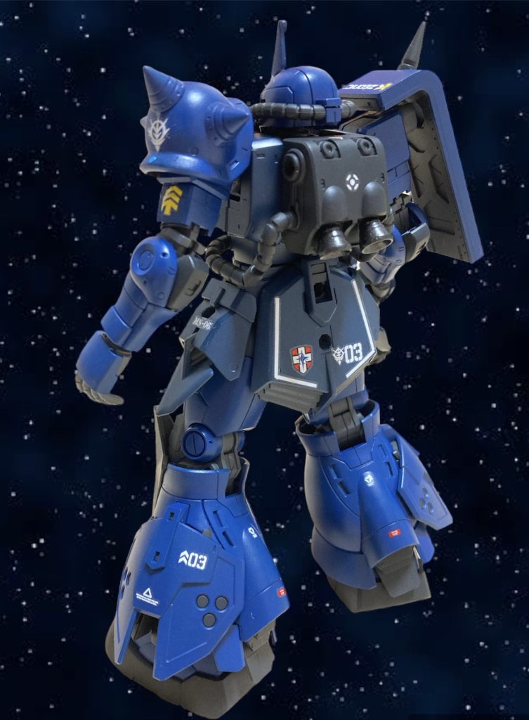 ランバラルの31番のデカールがなかったので、オリジンデカールの03を使用しています今回もラインデカールを少しだけ貼りました