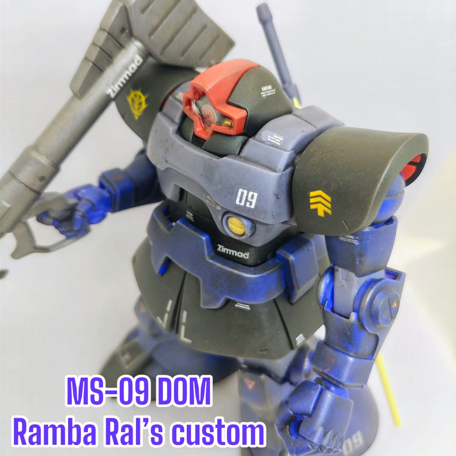 ランバ・ラル専用ドム｜りゅありさんのガンプラ作品｜GUNSTA（ガンスタ）